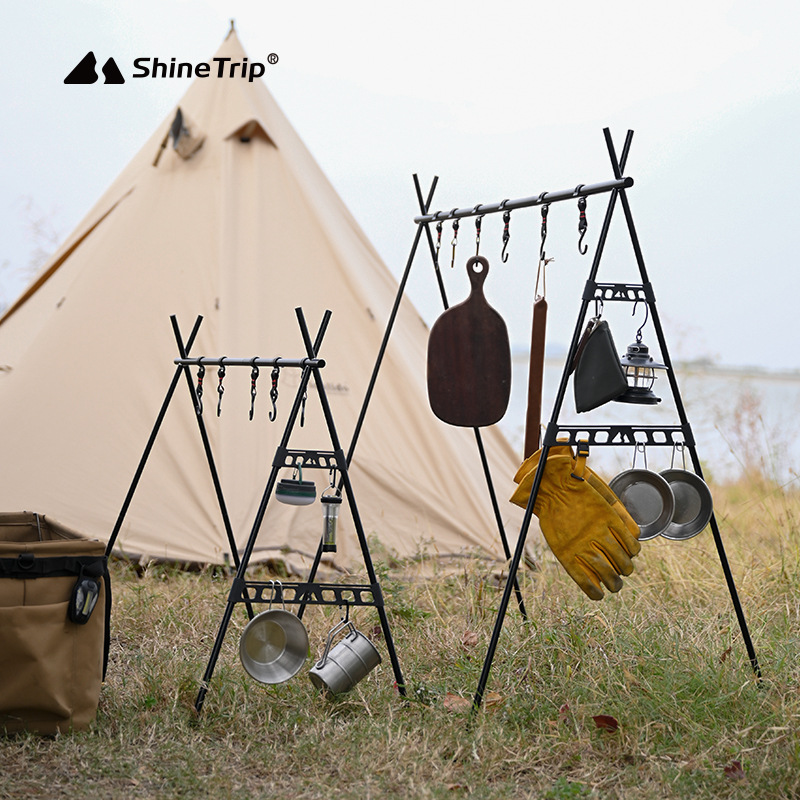 Shine Trip Outdoor Camping ชั้ - Camping Outdoor Cooking Table บทวิจารณ์และราคา