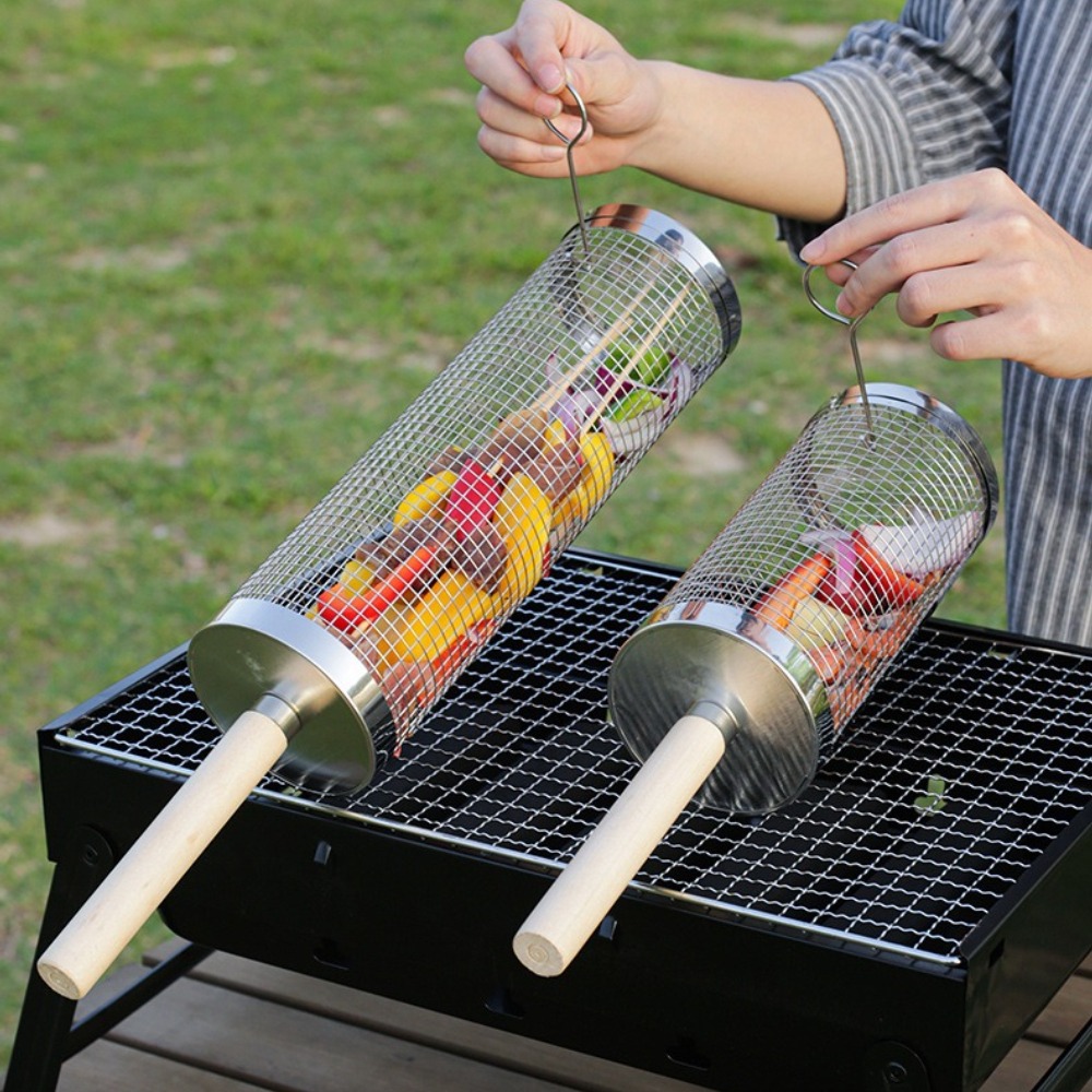 ตะแกรงย่างบาร์บีคิวแบบหมุนได้  - Camping Cooking Griddle บทวิจารณ์และราคา