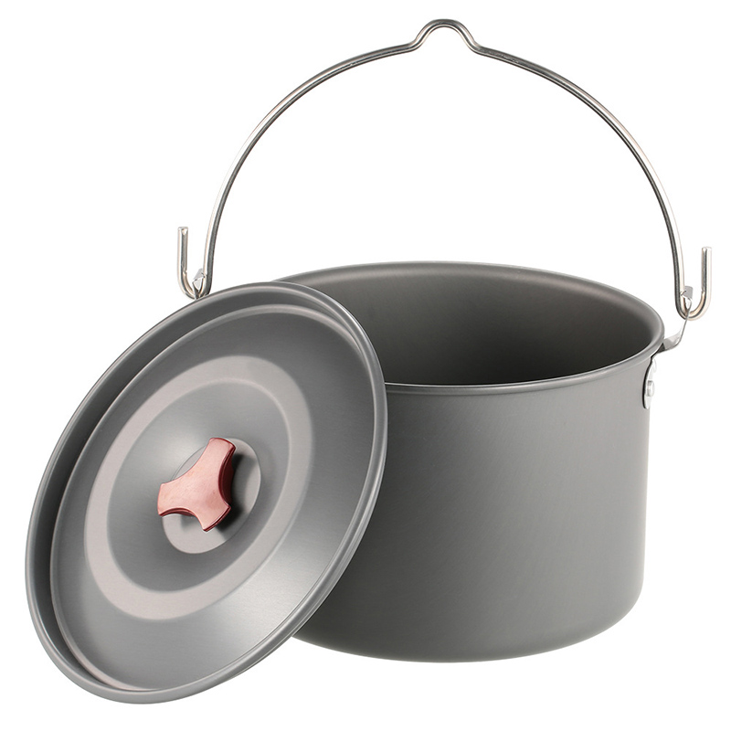 หม้อแขวนสำหรับตั้งแคมป์ 4 ลิตร - Camping Cooking Pot Tripod บทวิจารณ์และราคา