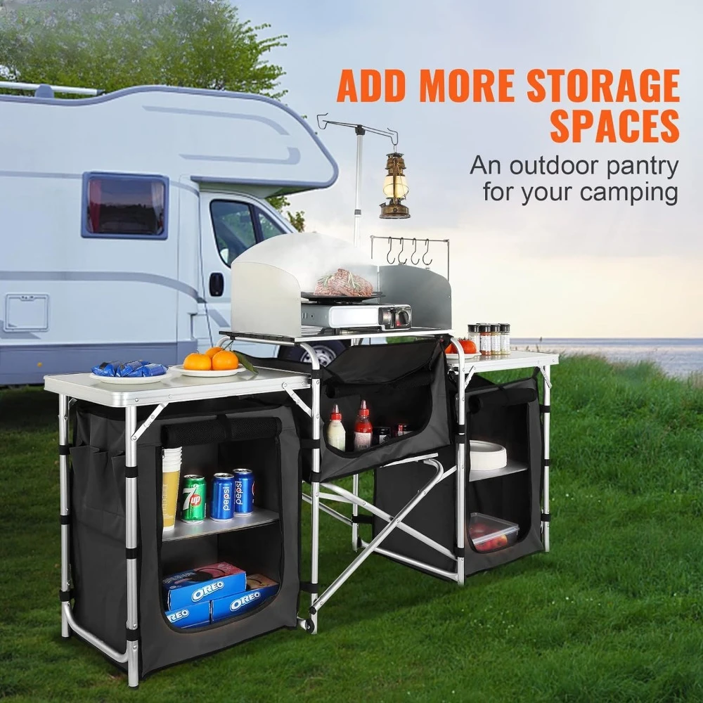 โต๊ะในครัวตั้งแคมป์, โต๊ะทําอา - Camping Cooking Cupboard บทวิจารณ์และราคา