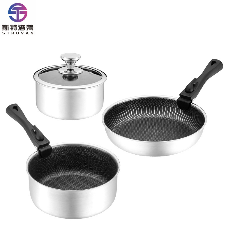 ชุดเครื่องครัวสแตนเลส 3 ชั้น 6 - Camping Cooking Set Detachable Handle บทวิจารณ์และราคา
