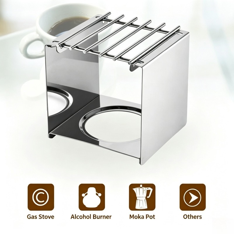 ขาตั้งเตาสแตนเลสทรงสี่เหลี่ยมส - Camping Cooking Ware บทวิจารณ์และราคา