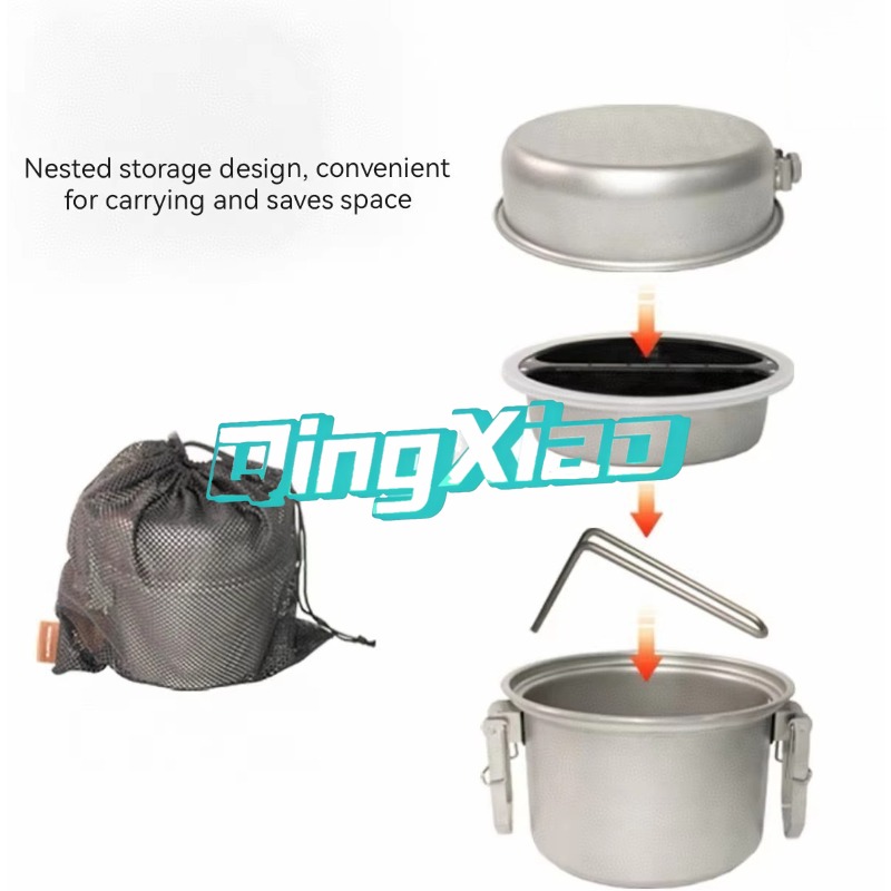หม้อสแตนเลส 304 สำหรับแคมป์ปิ้ - Cooking Outdoor Camping บทวิจารณ์และราคา