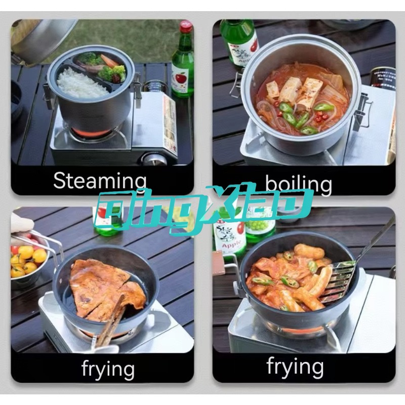 หม้อสแตนเลส 304 สำหรับแคมป์ปิ้ - Cooking Outdoor Camping บทวิจารณ์และราคา