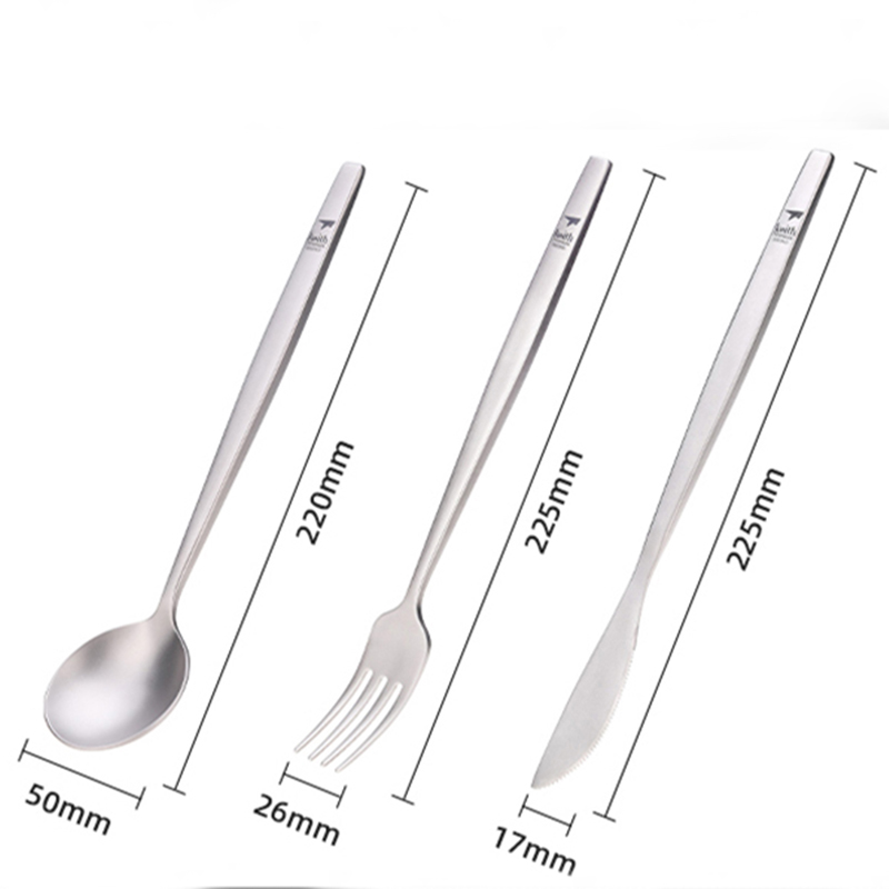 Keith ไทเทเนียมแบบพกพาช้อนส้อม - Camping Cooking Ware บทวิจารณ์และราคา