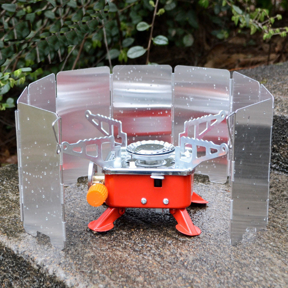 เตาแคมป์ปิ้งแบบพับได้พร้อมแผ่น - Camping Cooking Windscreen บทวิจารณ์และราคา