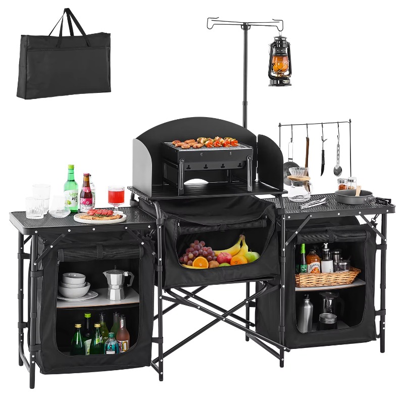 【สินค้าขายดี】โต๊ะครัวแคมป์ปิ้ง - Camping Cooking Cupboard บทวิจารณ์และราคา