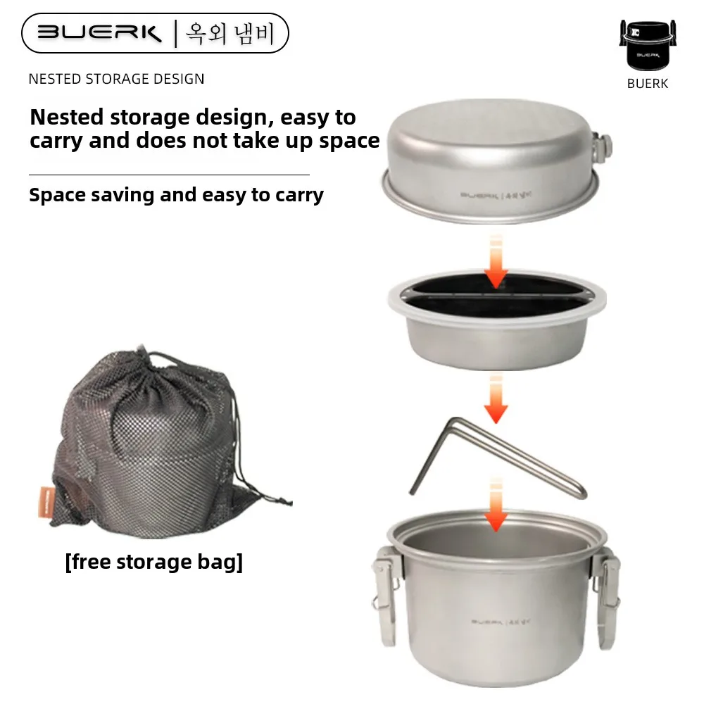 Outdoor Camping หม้อนึ่งและทอด - Camping Cooking Ware บทวิจารณ์และราคา