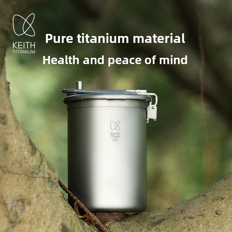 หม้ออัดแรงดันไทเทเนียมแท้ Keit - Camping Lightweight Cooking Pot บทวิจารณ์และราคา
