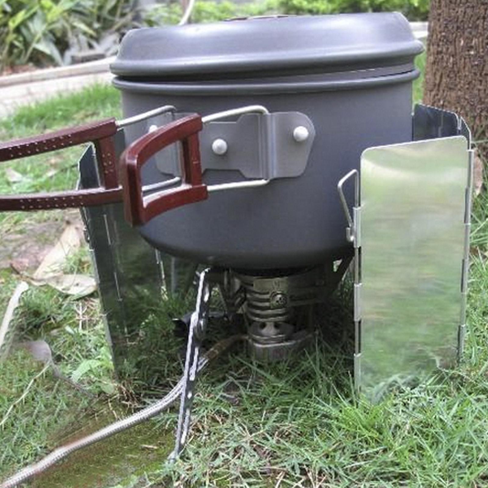 อุปกรณ์เสริมสำหรับทำอาหารแบบกั - Camping Cooking Windscreen บทวิจารณ์และราคา