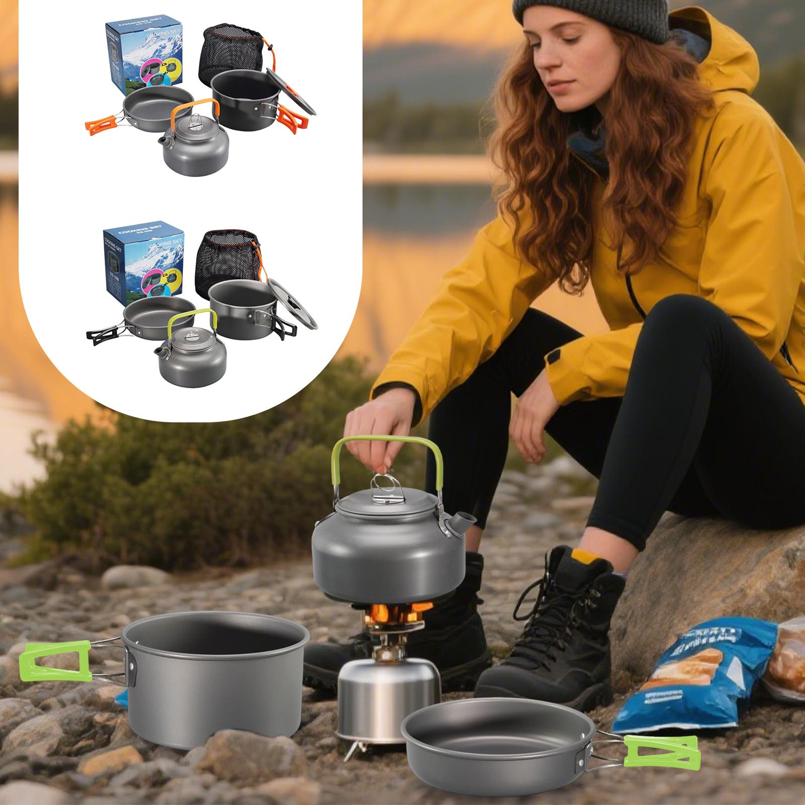 ชุดเครื่องครัวสำหรับตั้งแคมป์  - Camping Lightweight Cooking Pot บทวิจารณ์และราคา