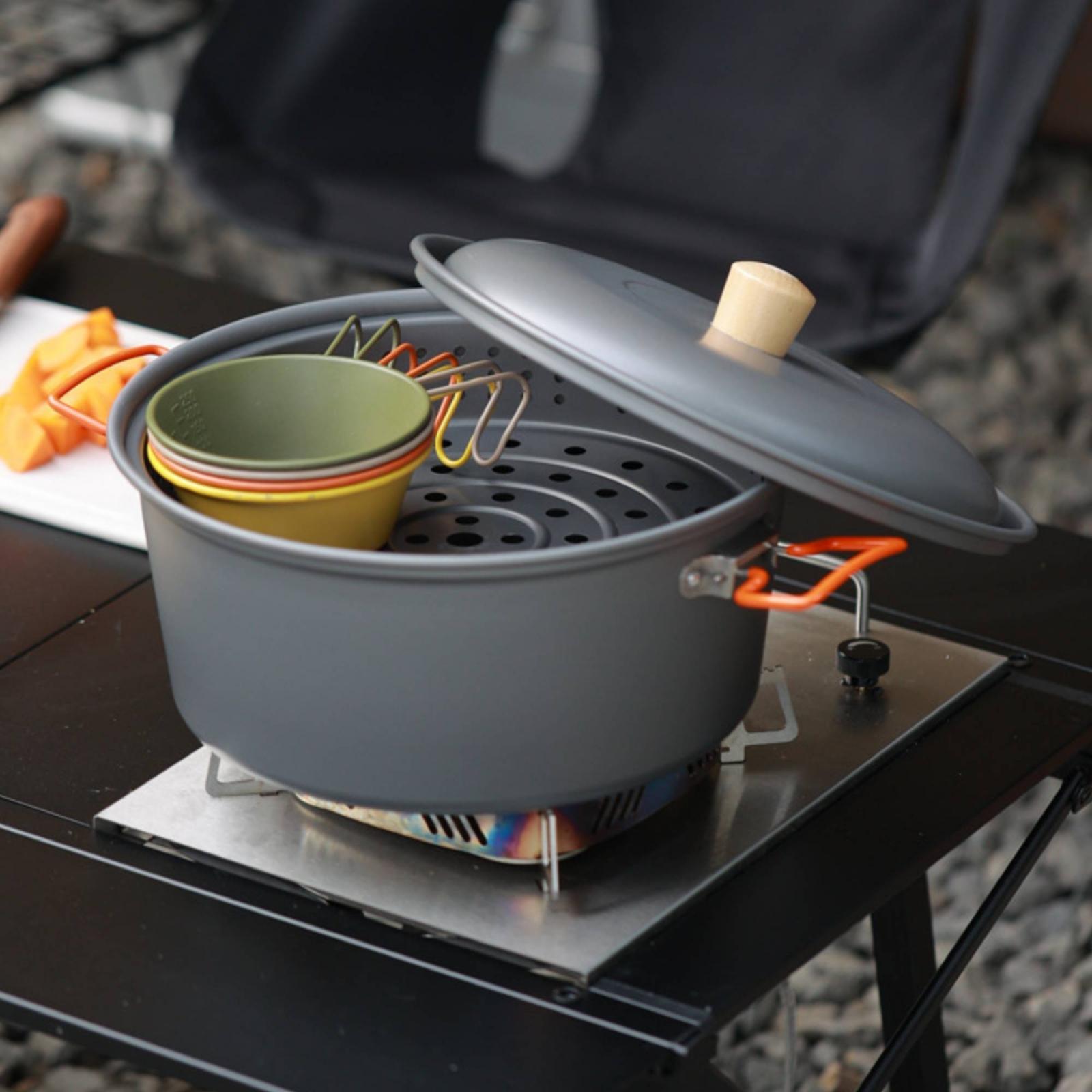 หม้อปรุงอาหารกลางแจ้ง ความจุขน - Camping Cooking Vessel บทวิจารณ์และราคา