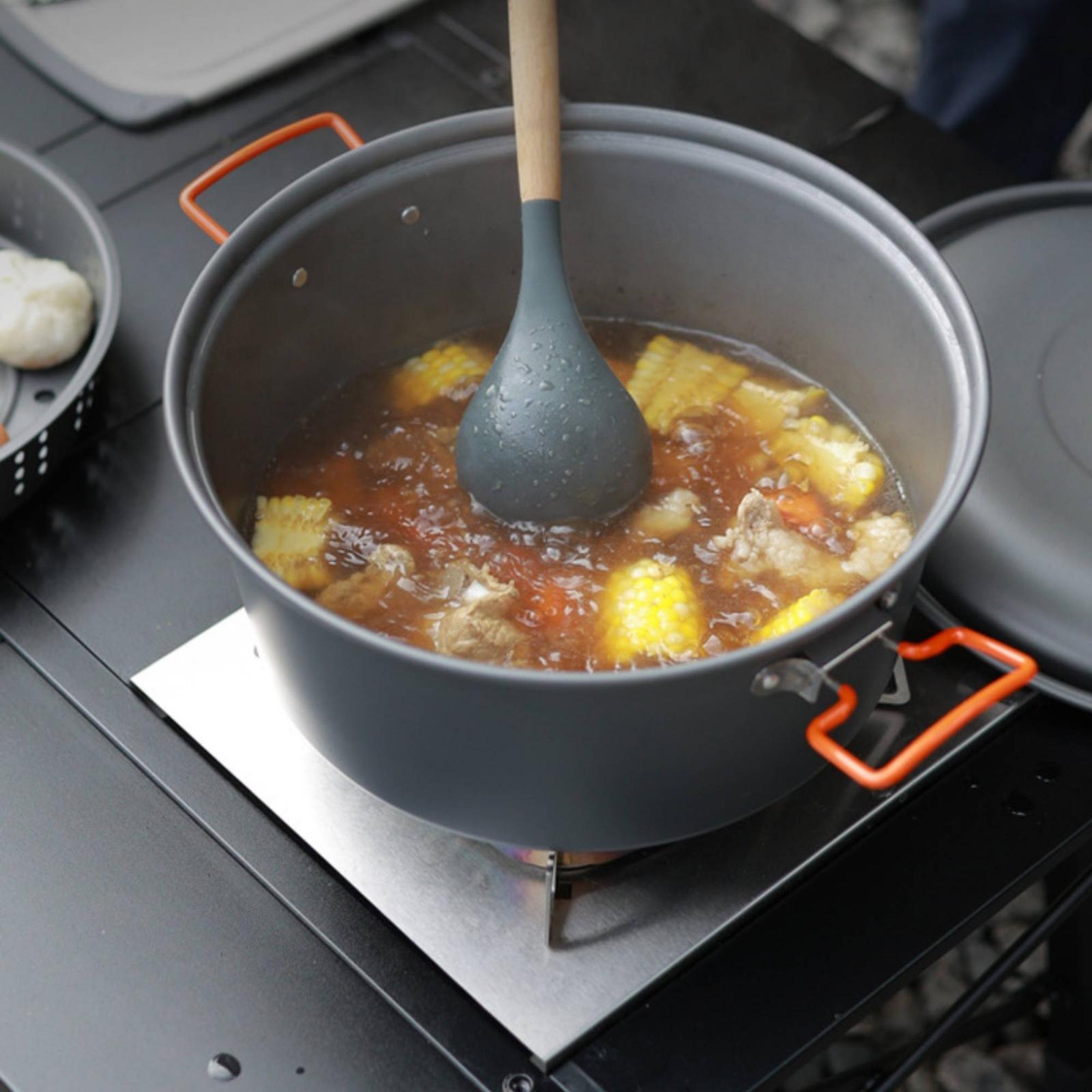 หม้อทำอาหารกลางแจ้งอลูมิเนียมอ - Camping Cooking Vessel บทวิจารณ์และราคา