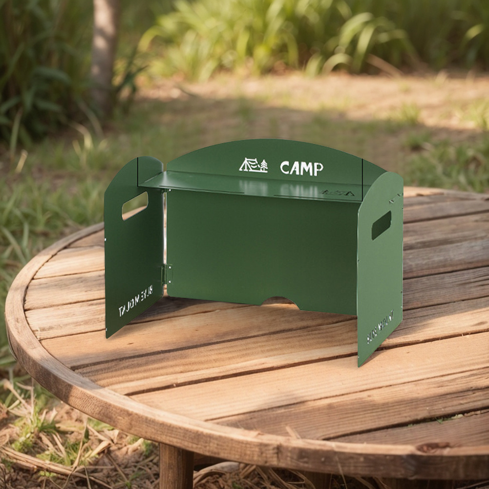 เตาแก๊สตั้งแคมป์แบบพับได้กระจก - Camping Cooking Windscreen บทวิจารณ์และราคา