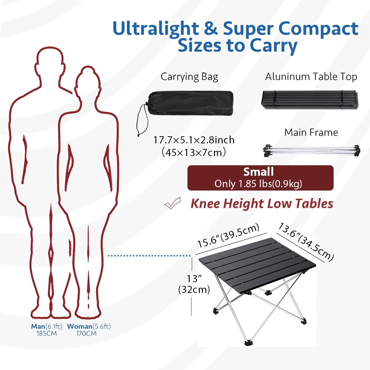 โต๊ะพับได้แบบพกพา น้ำหนักเบา เ - Camping Outdoor Cooking Table บทวิจารณ์และราคา