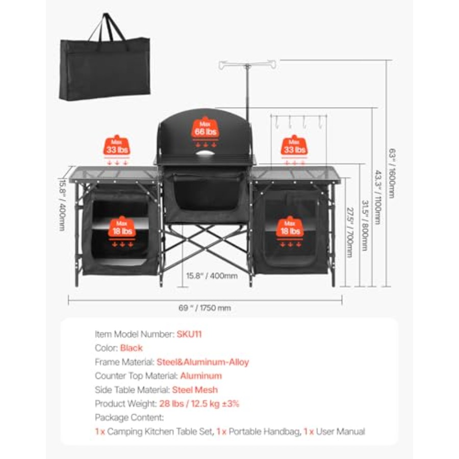 โต๊ะครัวแคมป์ปิ้ง, โต๊ะทำอาหาร - Camping Cooking Cupboard บทวิจารณ์และราคา