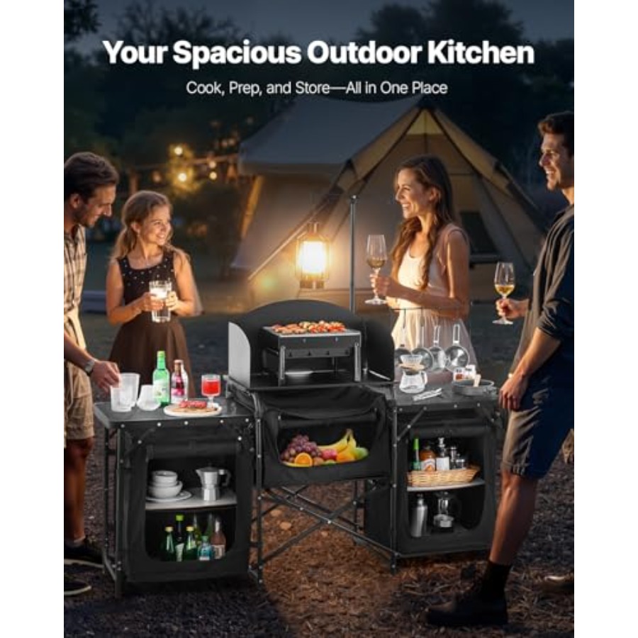 โต๊ะครัวแคมป์ปิ้ง, โต๊ะทำอาหาร - Camping Cooking Cupboard บทวิจารณ์และราคา