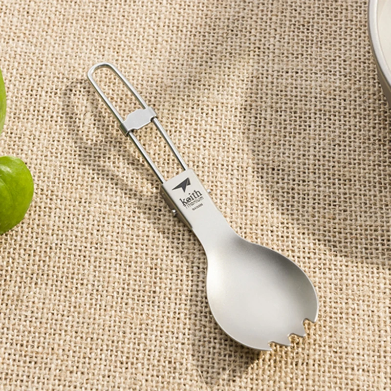 KEITH ช้อนไทเทเนียมแบบพับเก็บไ - Camping Cooking Tray บทวิจารณ์และราคา