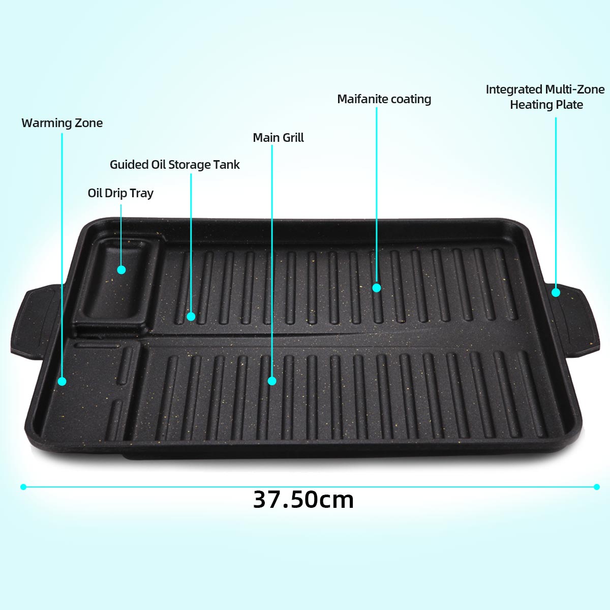 กระทะย่างเนื้อเกาหลีเคลือบอะลู - Camping Cooking Cupboard บทวิจารณ์และราคา