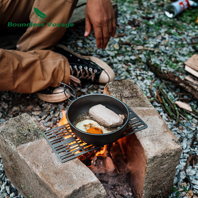 เครื่องย่างถ่านย่างบาร์บีคิวไท - Camping Cooking Griddle บทวิจารณ์และราคา
