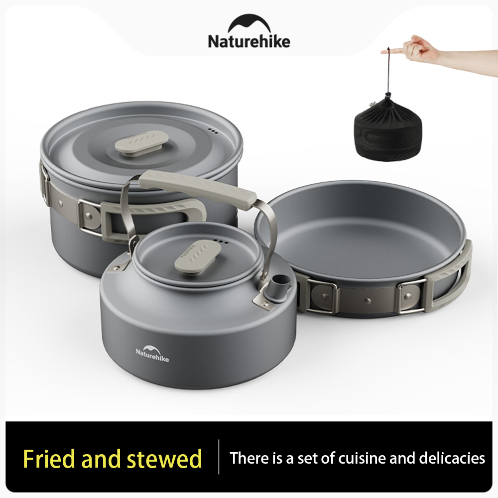 Naturehike ชุดหม้อกลางแจ้ง,อุป - Camping Cooking Utensil Set บทวิจารณ์และราคา