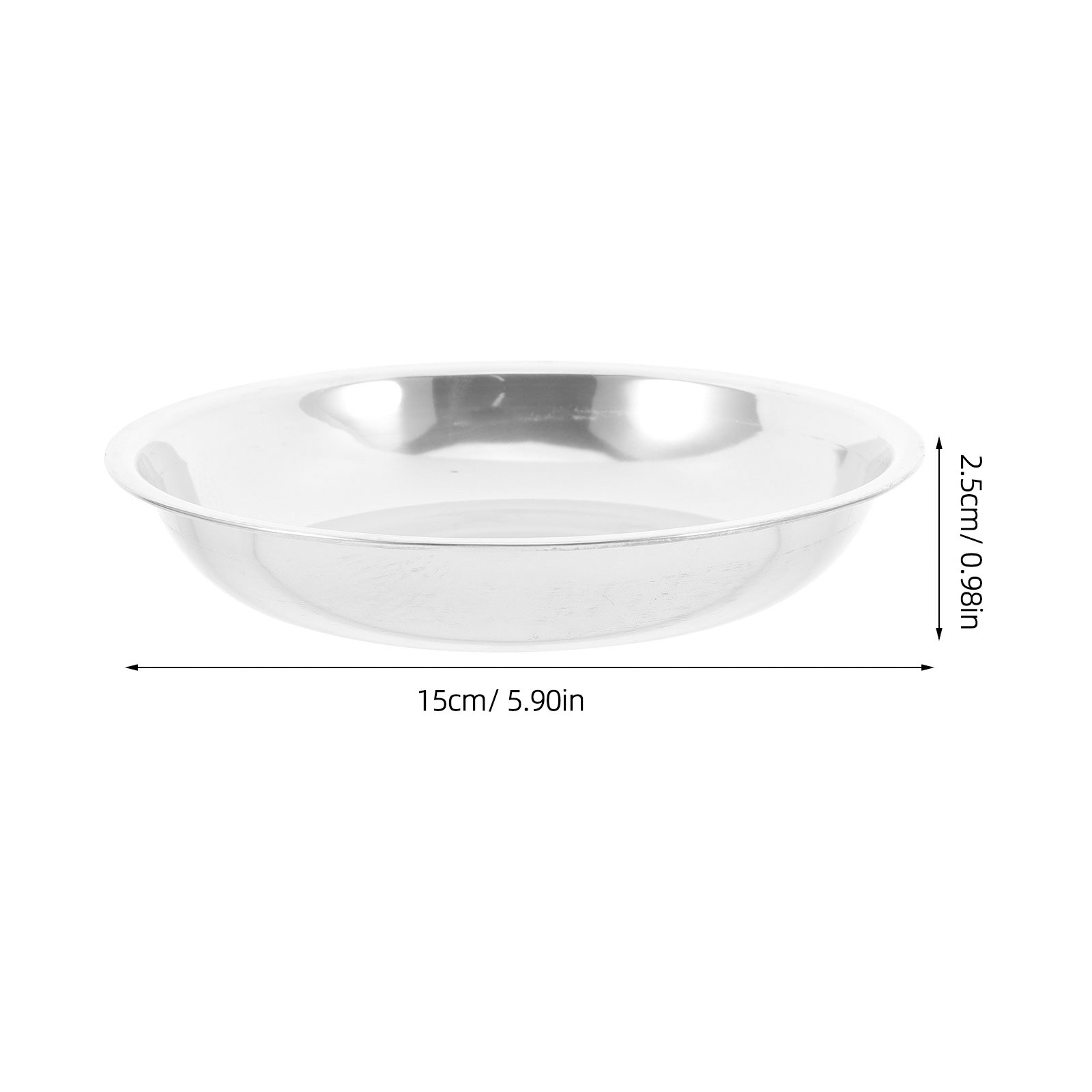 ถาดกลมสแตนเลสคุณภาพสูง 6 ชิ้น  - Camping Cooking Tray บทวิจารณ์และราคา