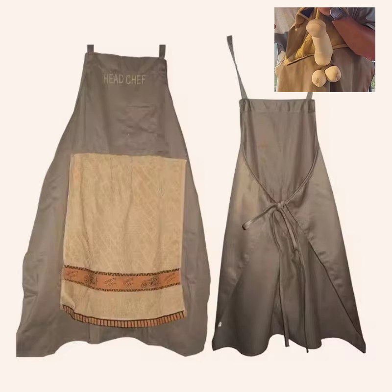 ผ้ากันเปื้อนแกล้งคนแบบใหม่ ของ - Camping Cooking Apron บทวิจารณ์และราคา