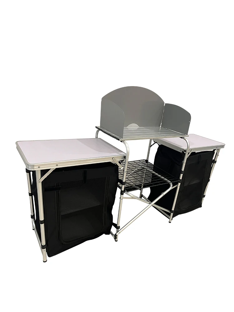 โต๊ะครัวพับได้อลูมิเนียมแบบพกพ - Camping Outdoor Cooking Table บทวิจารณ์และราคา