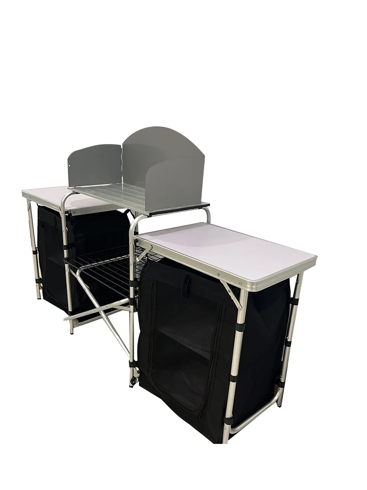 โต๊ะครัวพับได้อลูมิเนียมแบบพกพ - Camping Outdoor Cooking Table บทวิจารณ์และราคา
