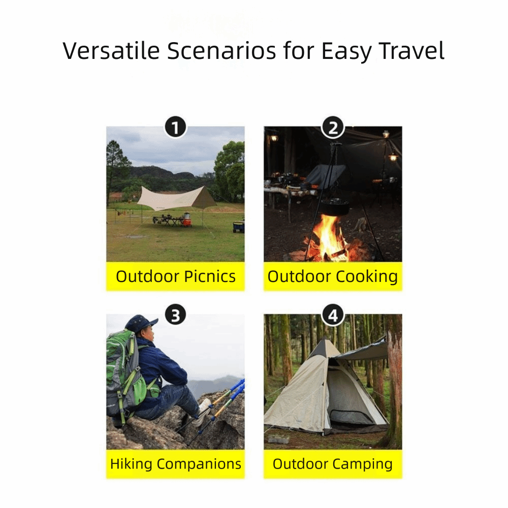 ขาตั้งกล้องแบบพกพาสำหรับตั้งแค - Camping Cooking Pot Tripod บทวิจารณ์และราคา