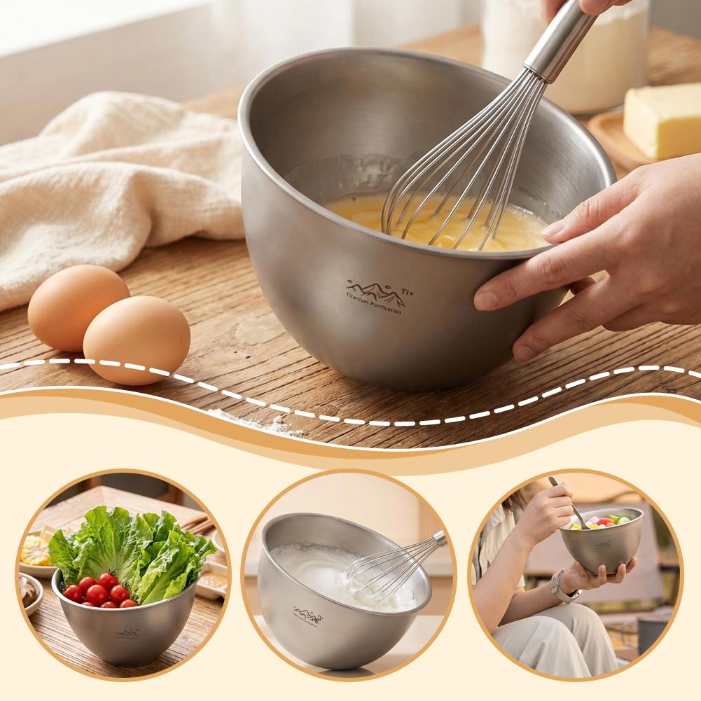 ชามทำอาหารสแตนเลส จานสลัดทรงเฉ - Camping Cooking Dishes บทวิจารณ์และราคา