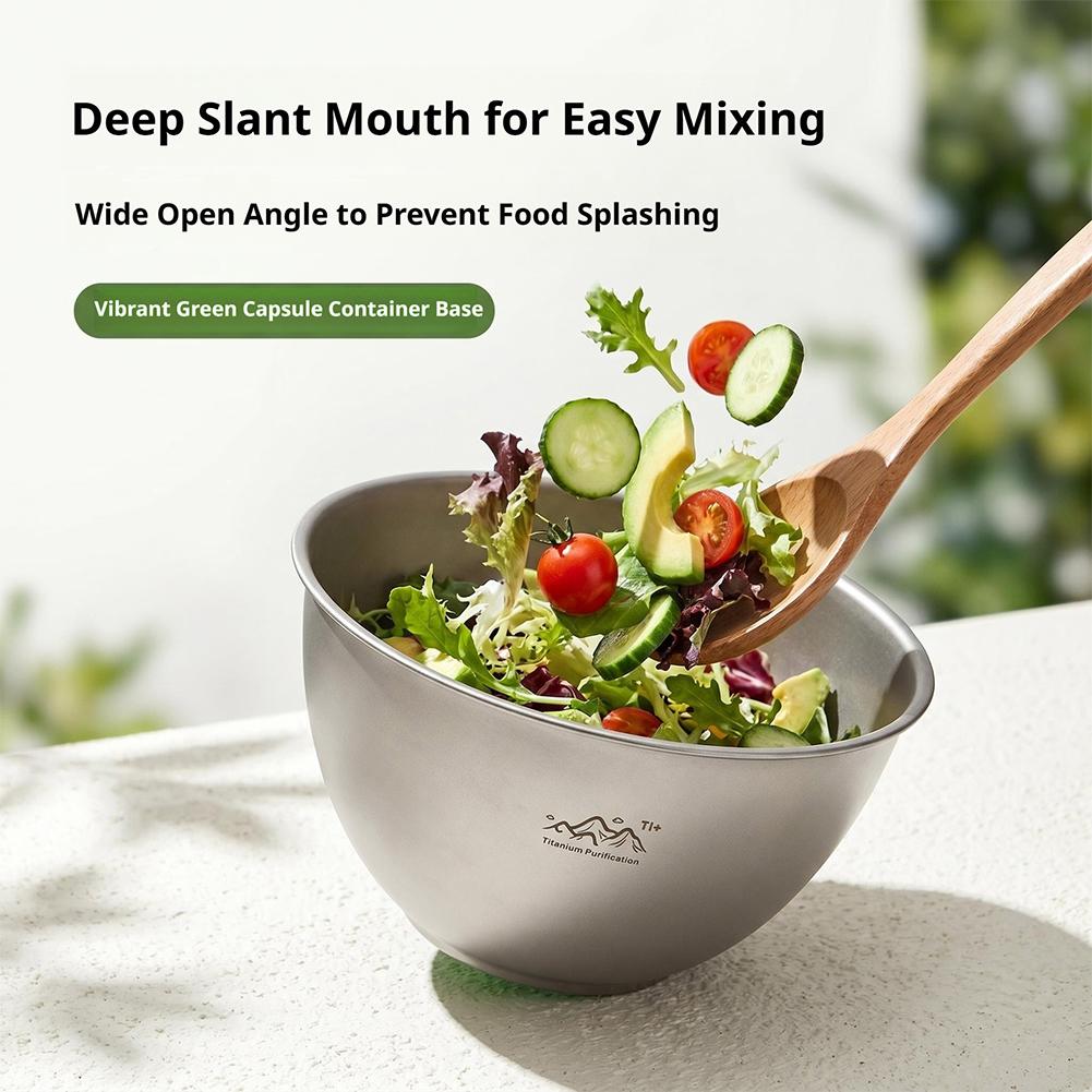 ชามทำอาหารสแตนเลส จานสลัดทรงเฉ - Camping Cooking Dishes บทวิจารณ์และราคา